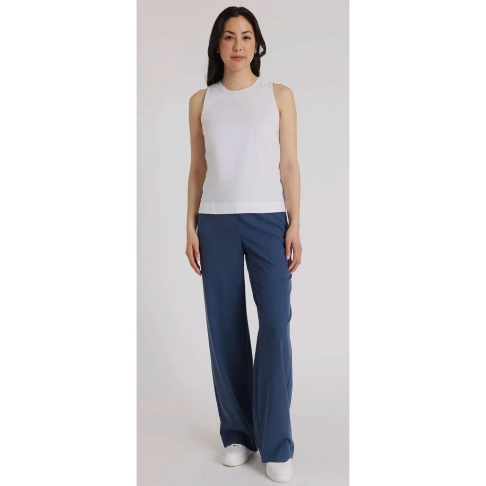 NWT Kit and Ace Sublime Wide Leg Trousers Dark Denim Blue Pants-sz 12
